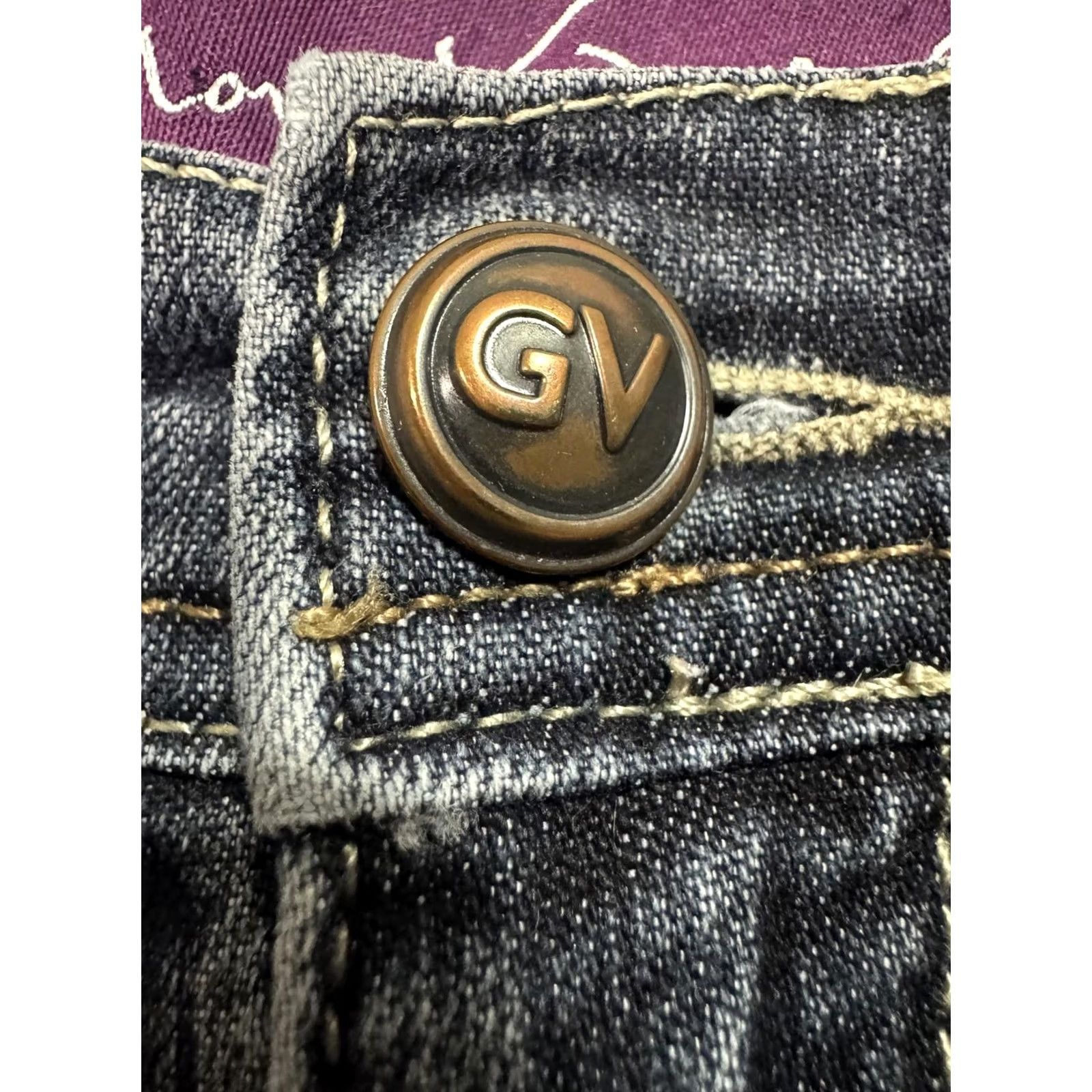 Gloria Vanderbilt Gloria Vanderbilt Jeans Women 20W Plus Size Dark Wash Denim Straight 40x27 Blue 40 in. Regular Mens Womens Boys Girls Size 27" / US 4 / IT 40 - 4 Thumbnail