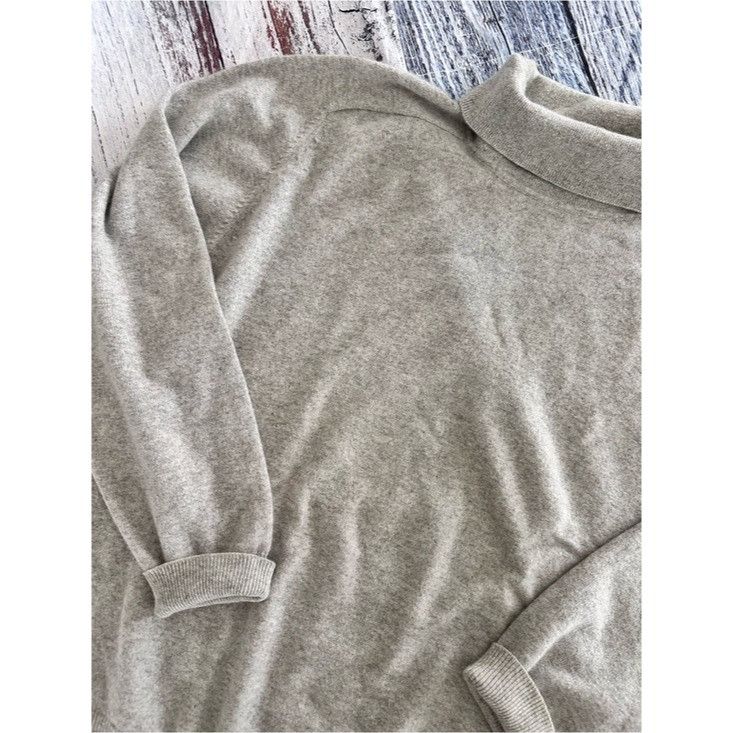 Other Daniel Bishop 100% Cashmere Classic Light Gray Turtleneck Sw Size XXL / US 16-18 / IT 52-54 - 3 Thumbnail