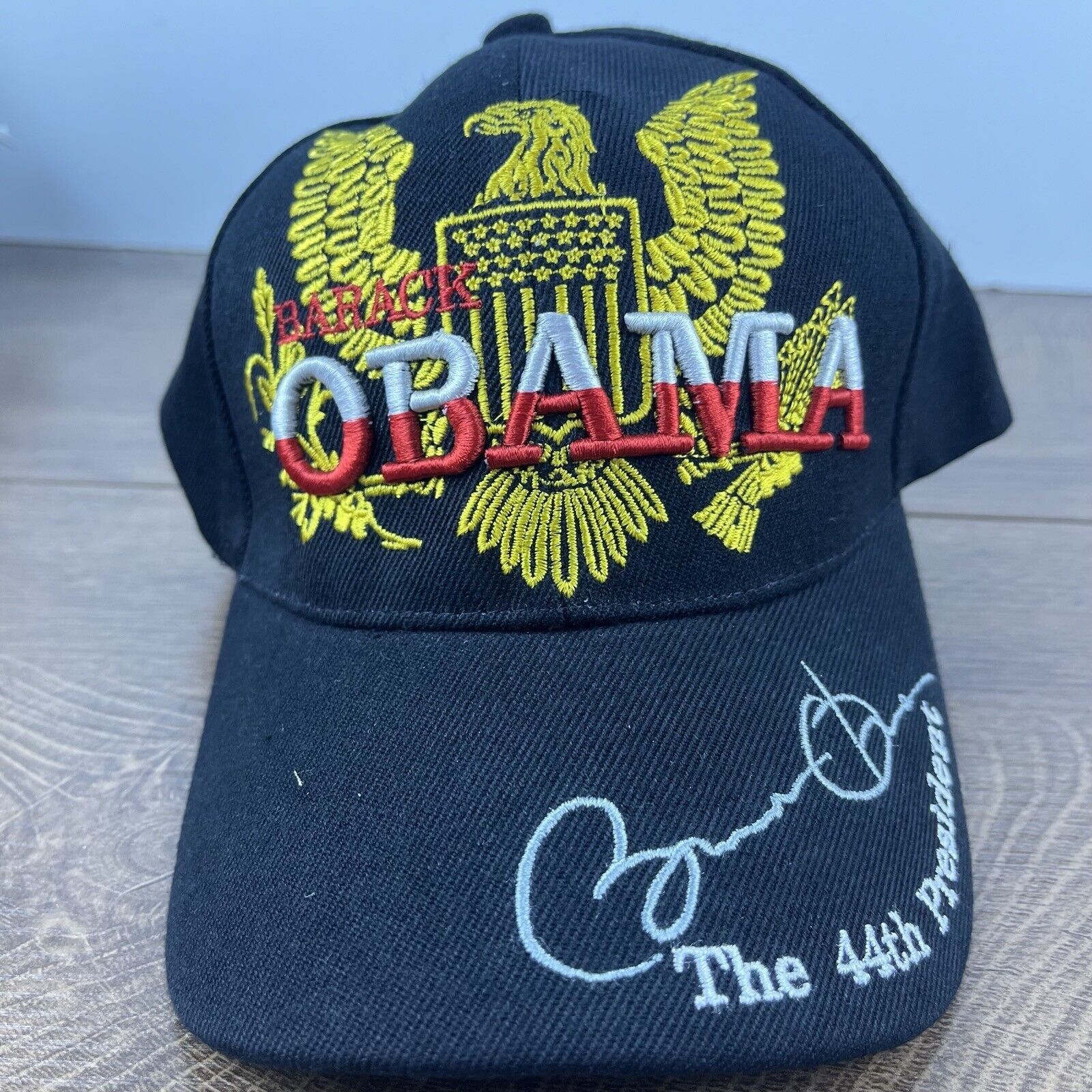 Other Barack Obama Hat 44th President Black Hat Adjustable Hat Bla Size ONE SIZE - 1 Thumbnail