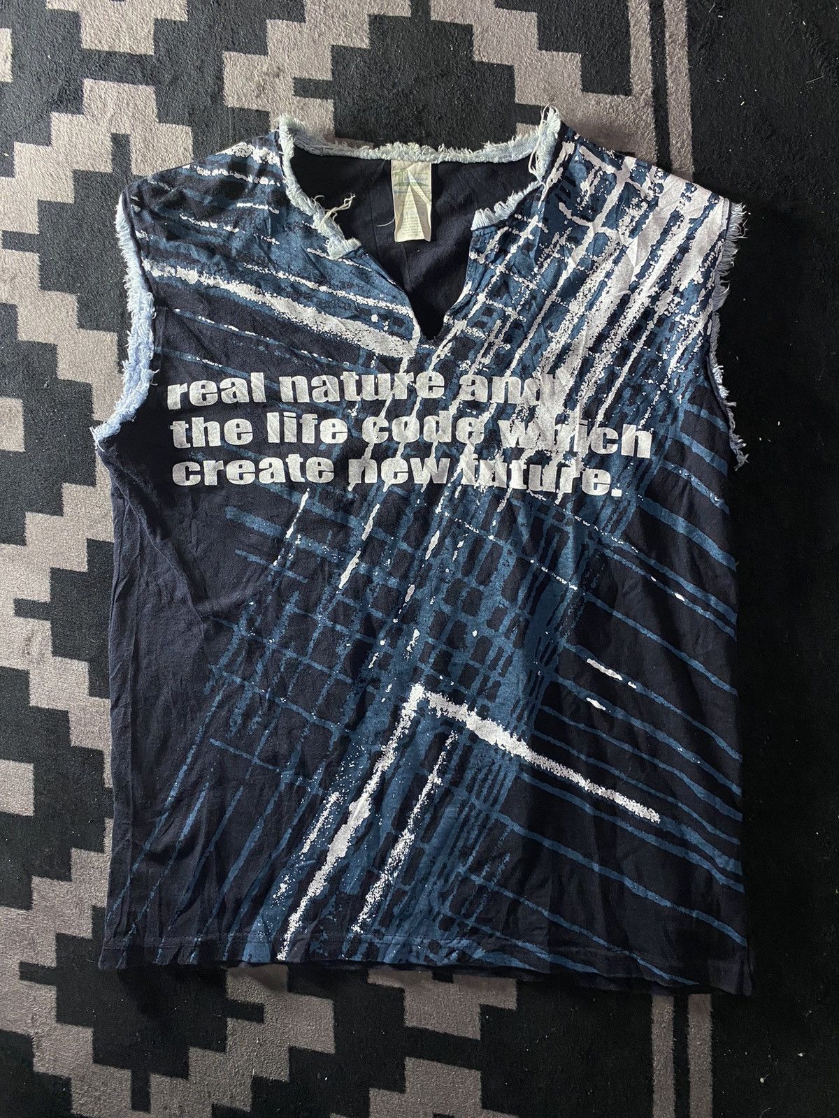Japanese quotes sleeveless tee