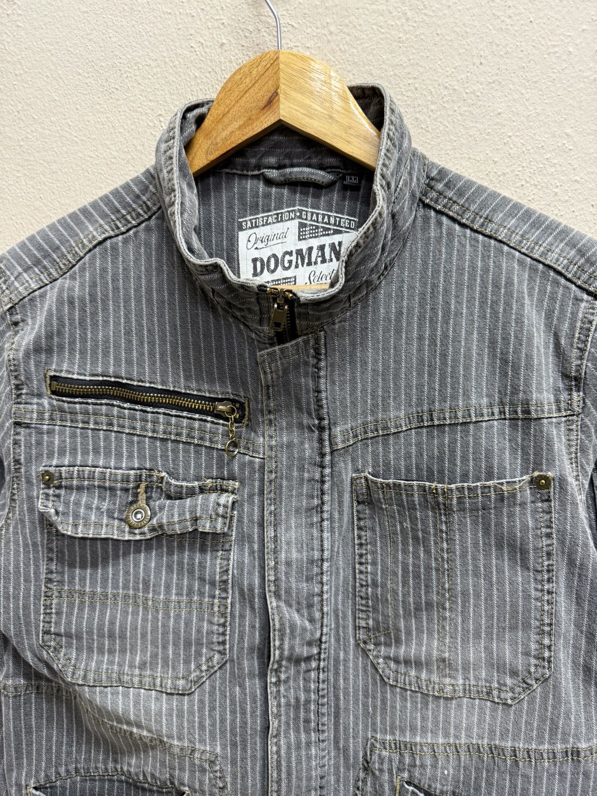 Japanese Brand Dogman Workwear Hickory Stripe Denim Jacket Size US S / EU 44-46 / 1 - 19 Thumbnail