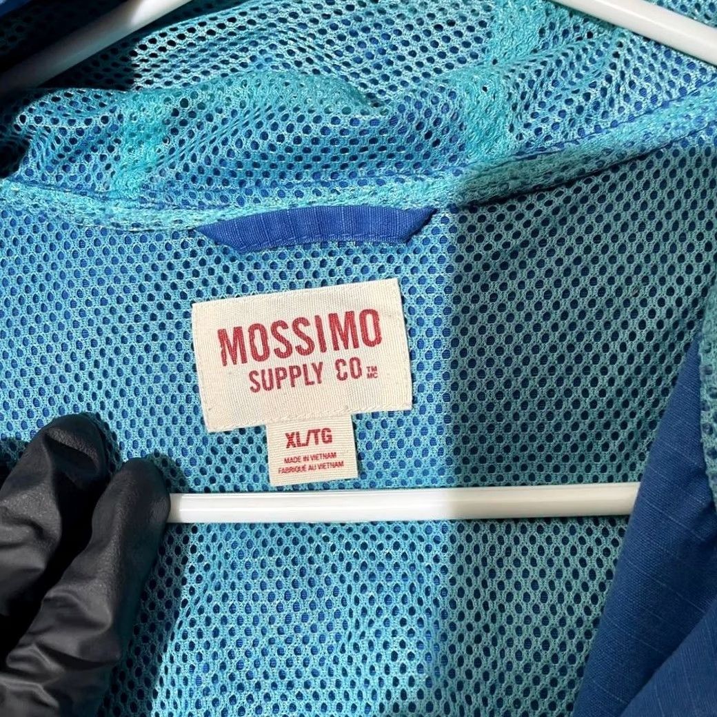 Mossimo Mossimo Supply Co. Hooded Jacket Blue Button Front Casual Women's XL Jacket Women XL Blue Size XL / US 12-14 / IT 48-50 - 4 Thumbnail