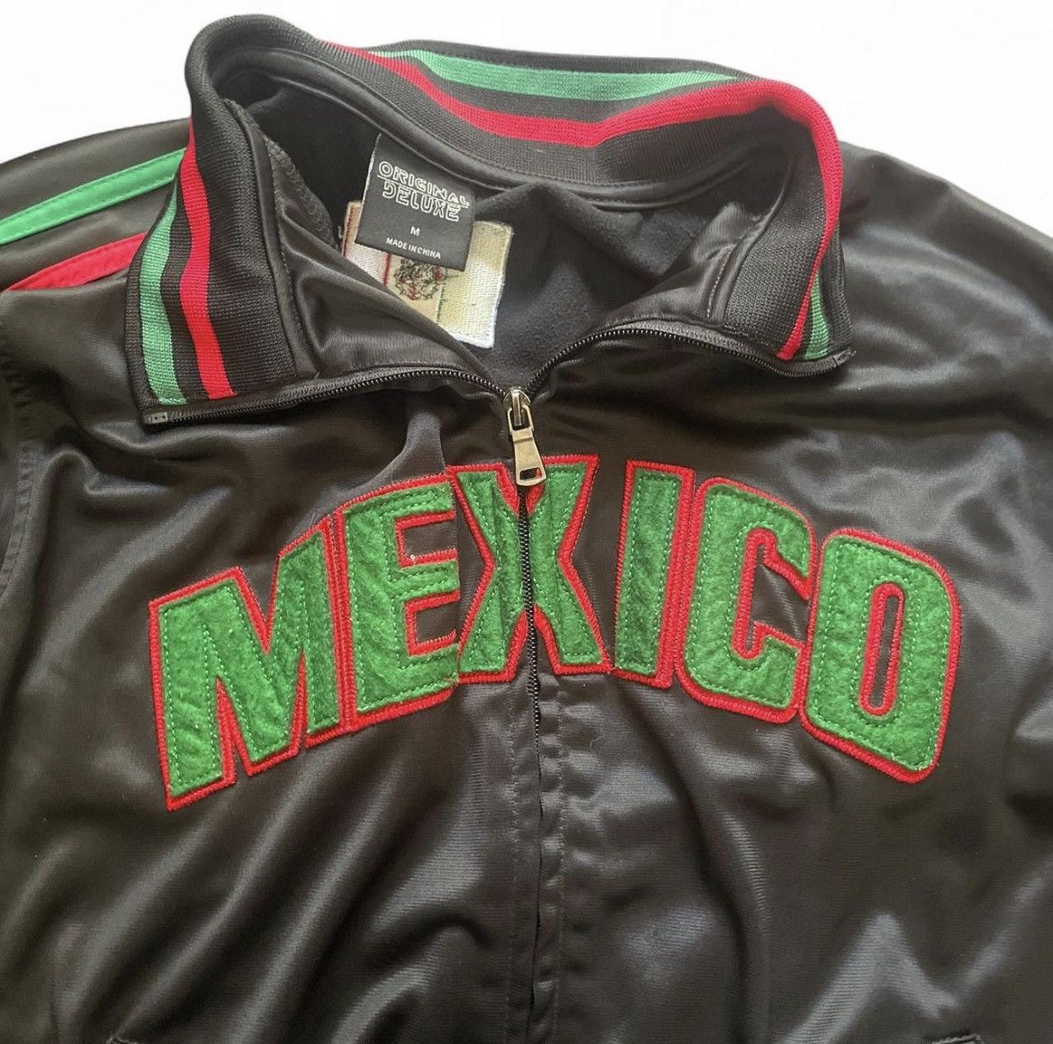 Vintage Black and green vintage Mexico track jacket jacket Size US M / EU 48-50 / 2 - 2 Thumbnail