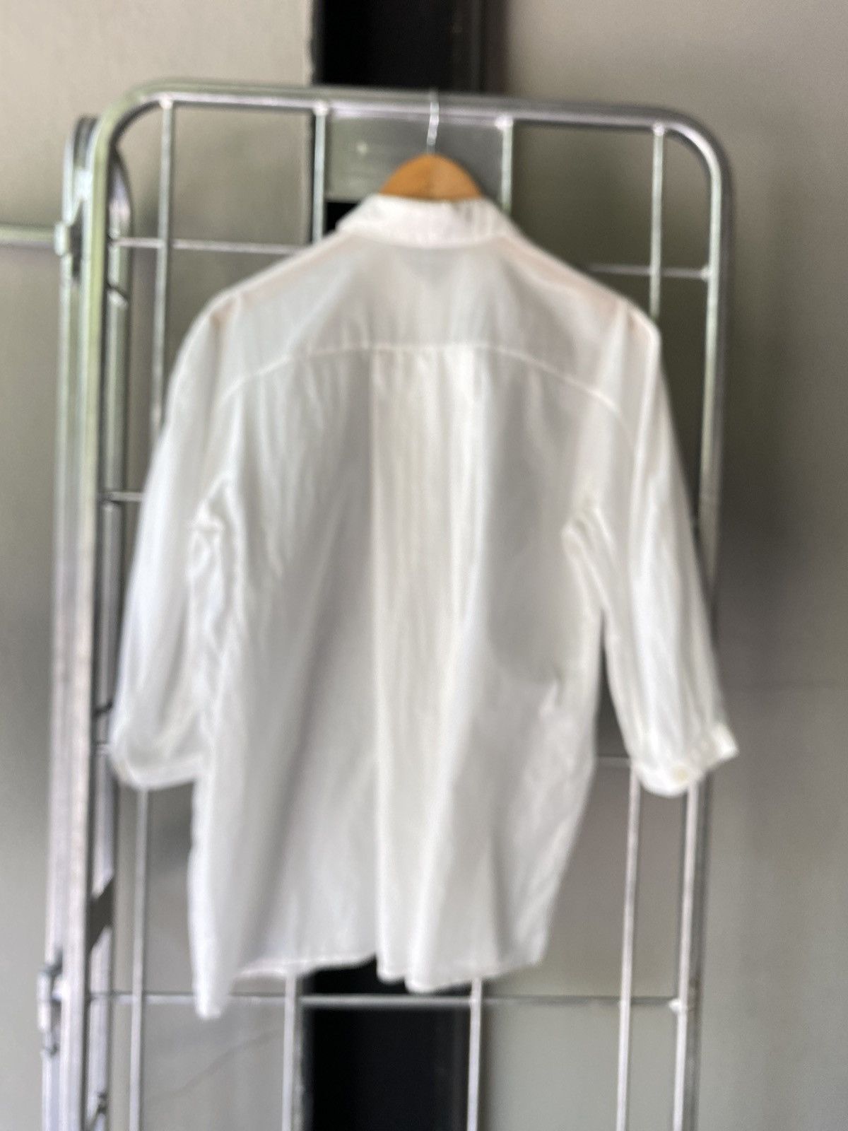 Jil Sander Jil Sander 3/4 Sleeve White Shirt Size XXS / US 00 / IT 34 - 10 Thumbnail
