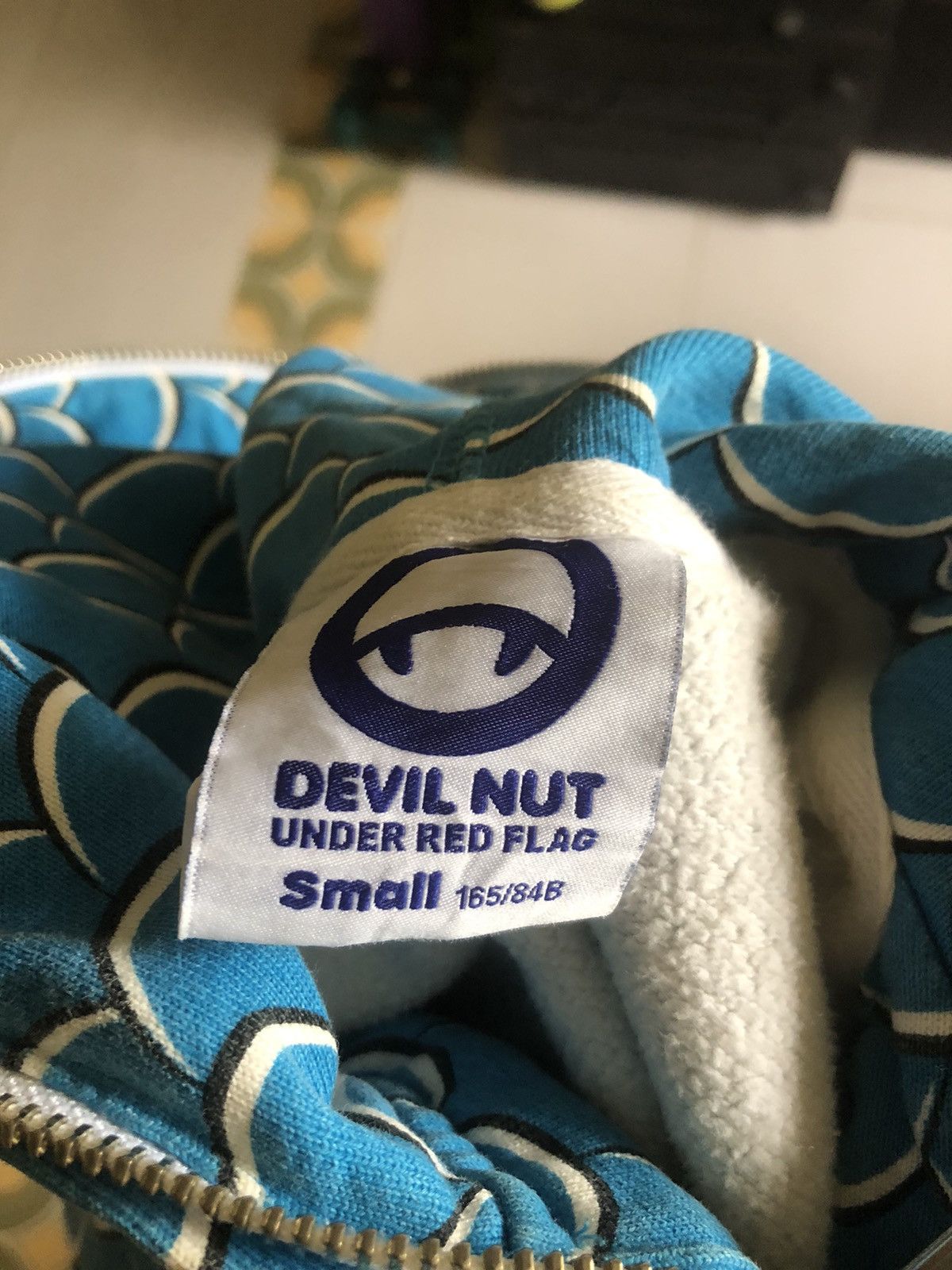 Vintage Devil Nut Zip-Up Hoodie Size US L / EU 52-54 / 3 - 4 Thumbnail