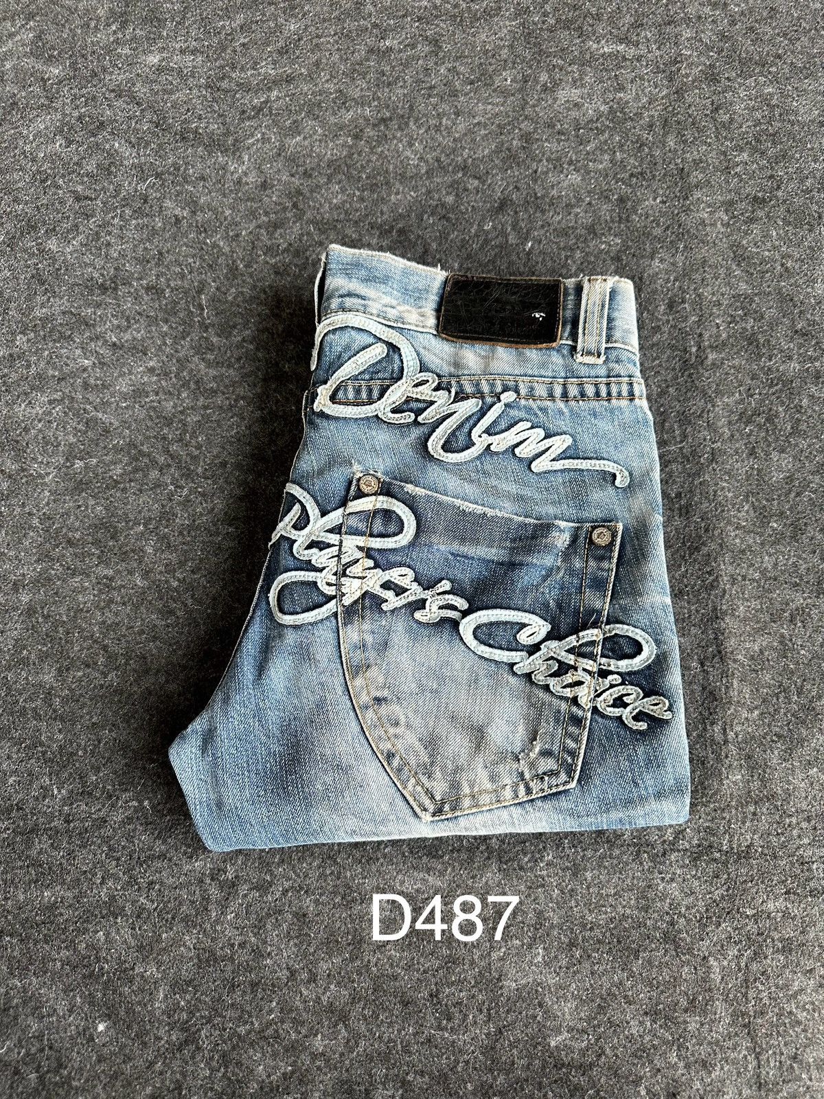 14th Addiction × Hysteric Glamour × If Six Was Nine Pasta Denim Nice Faded Distressed Denim D487 Size US 30 / EU 46 - 19 Thumbnail