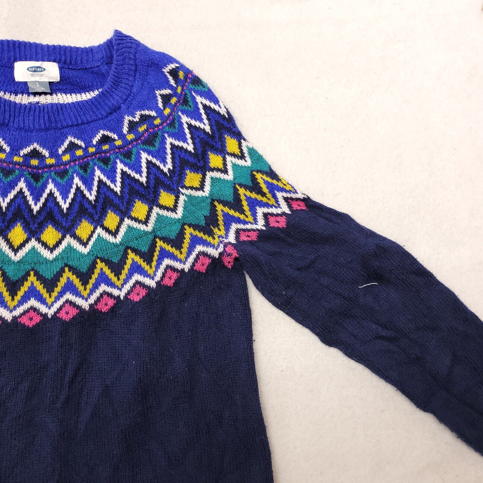 Old Navy Old Navy Casual Cotton Sweater Womens Size Small Blue Green Size S / US 4 / IT 40 - 5 Thumbnail