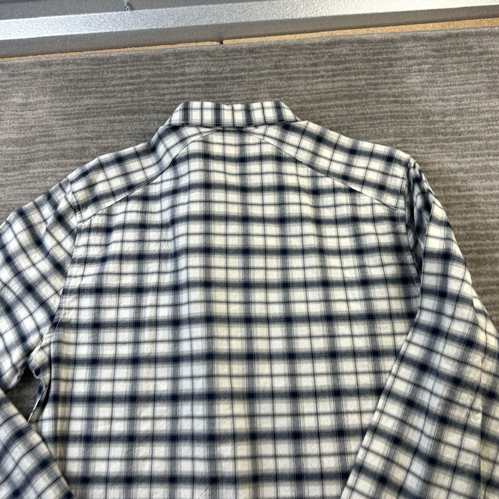 Lucky Brand Lucky Brand Shirt Mens M Blue White Plaid Pearl Snap Western Button-Up Casual Size US M / EU 48-50 / 2 - 5 Thumbnail