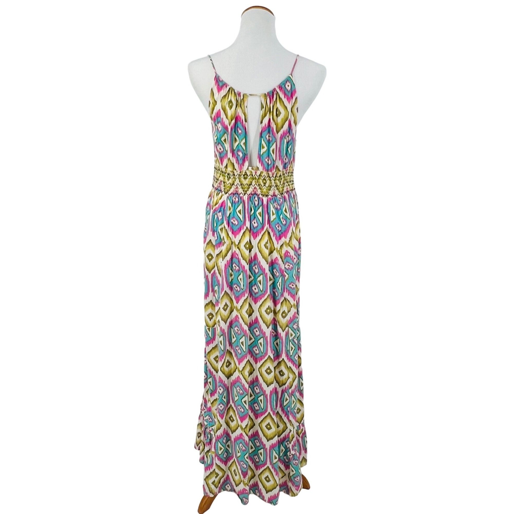 Other VTG Beaded Multicolored Maxi Dress | Boho Coastal Cowgirl Wh Size M / US 6-8 / IT 42-44 - 8 Thumbnail