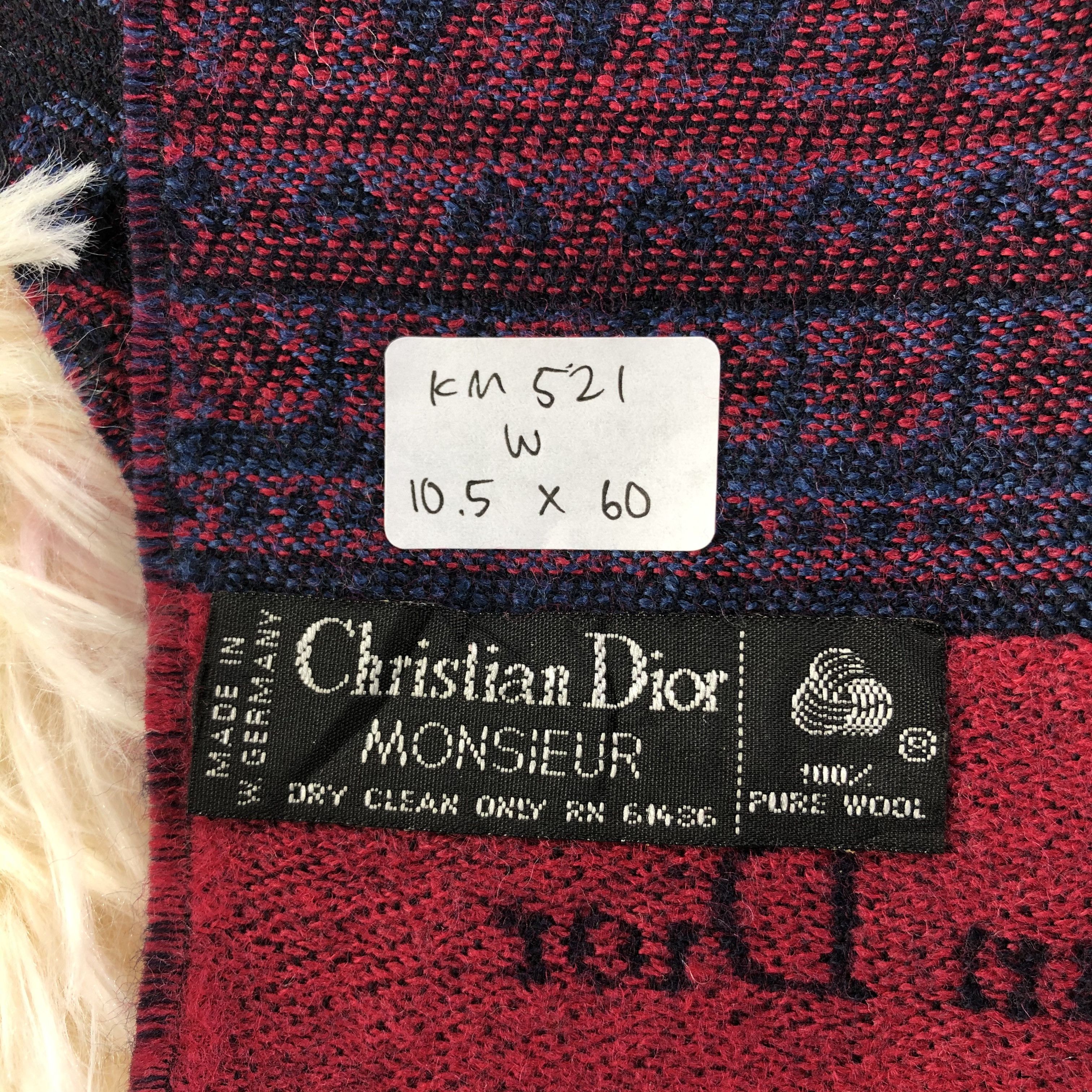 Vintage Christian Dior Monsieur Scarf / Muffler / Neckwear - KM521 Size ONE SIZE - 9 Thumbnail