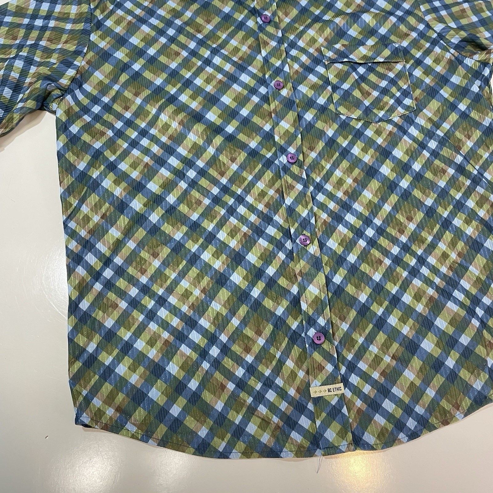 Bc Ethic BC Ethic Men’s Lounge Club Shirt Lg Textured Shine Casual Size US L / EU 52-54 / 3 - 2 Thumbnail