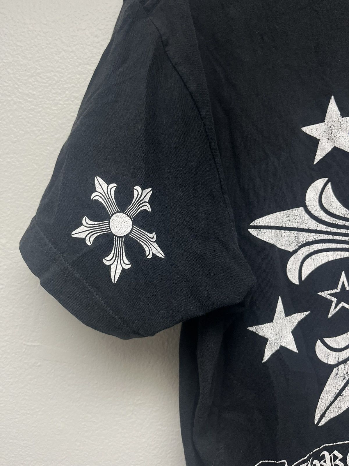 Chrome Hearts Vintage Chrome Hearts Fancy Star Logo Pocket Tshirt Size US L / EU 52-54 / 3 - 3 Thumbnail