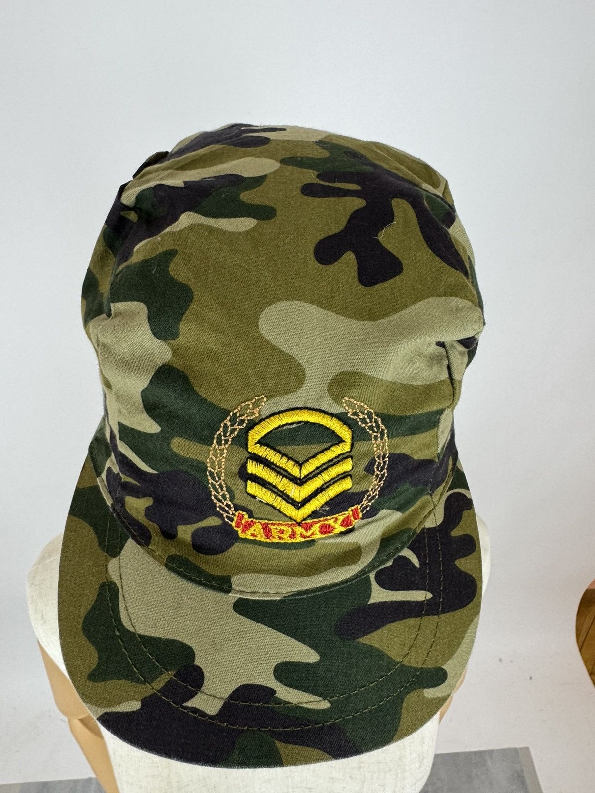 Vintage ARMY VINTAGE CAP 3 Panel Camouflage Military Cap Amekaji Size ONE SIZE - 6 Thumbnail