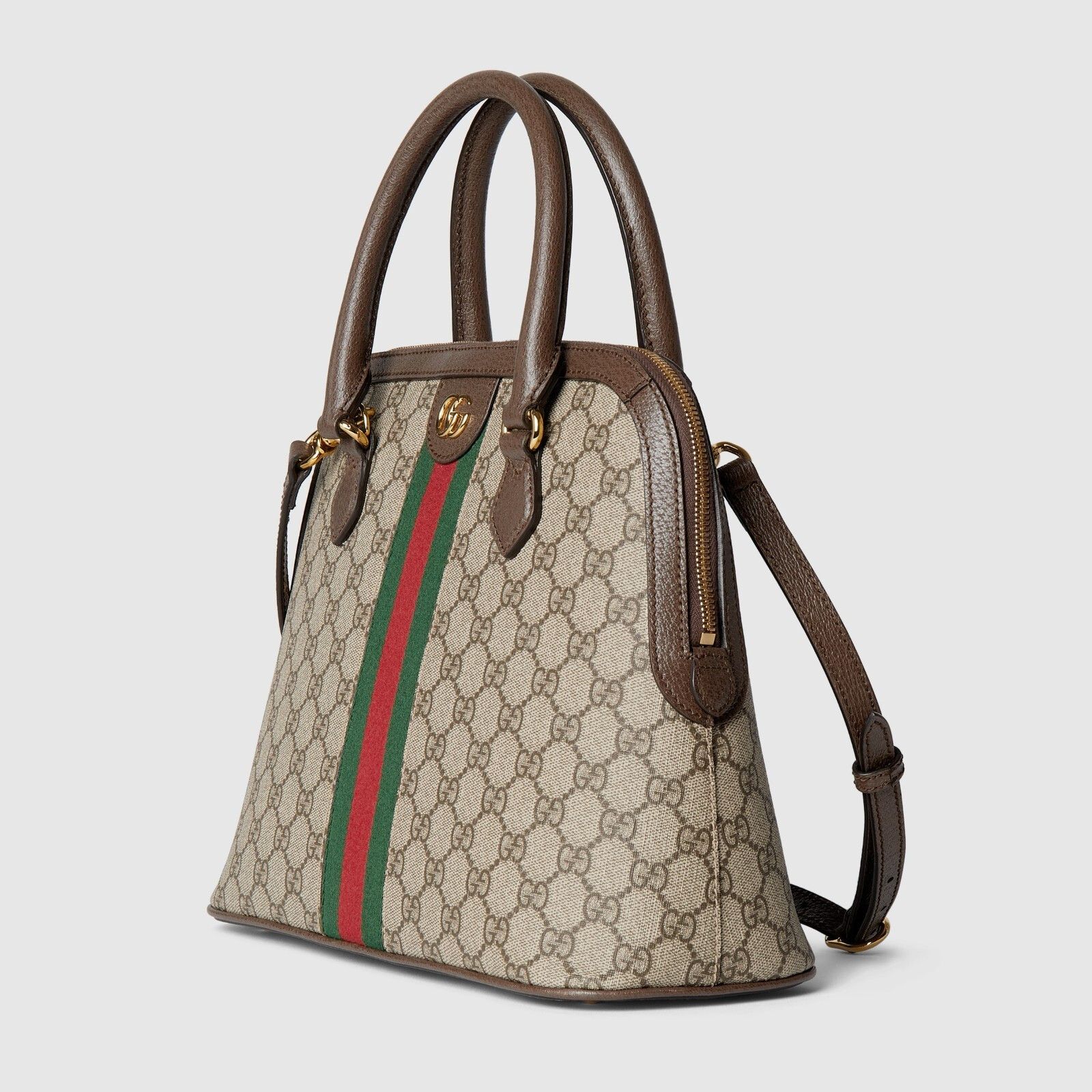 Gucci GUCCI Ophidia Medium Beige/Ebony GG Canvas Top Handle Size ONE SIZE - 2 Thumbnail