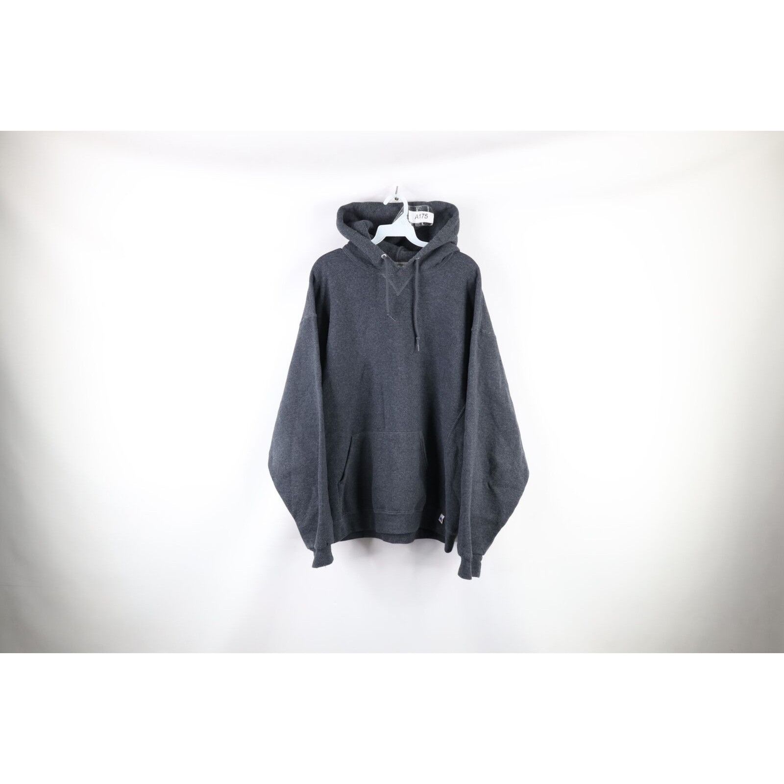 Vintage Russell Athletic Faded Blank Hoodie Sweatshirt