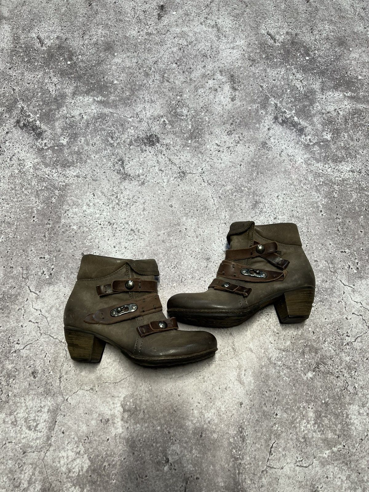 A.S.98 A.S.98 Brown Leather Avantgarde Boho Grunge Boots Size: 39 Size US 9 / IT 39 - 2 Thumbnail