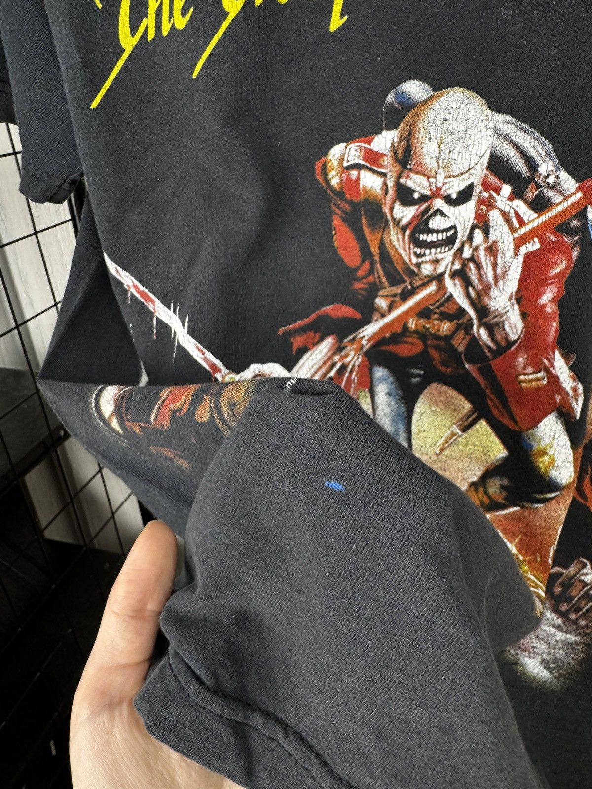 Fruit Of The Loom Vintage 1998 Iron Maiden The Trooper Black Band Tee size M-L Size US L / EU 52-54 / 3 - 9 Thumbnail