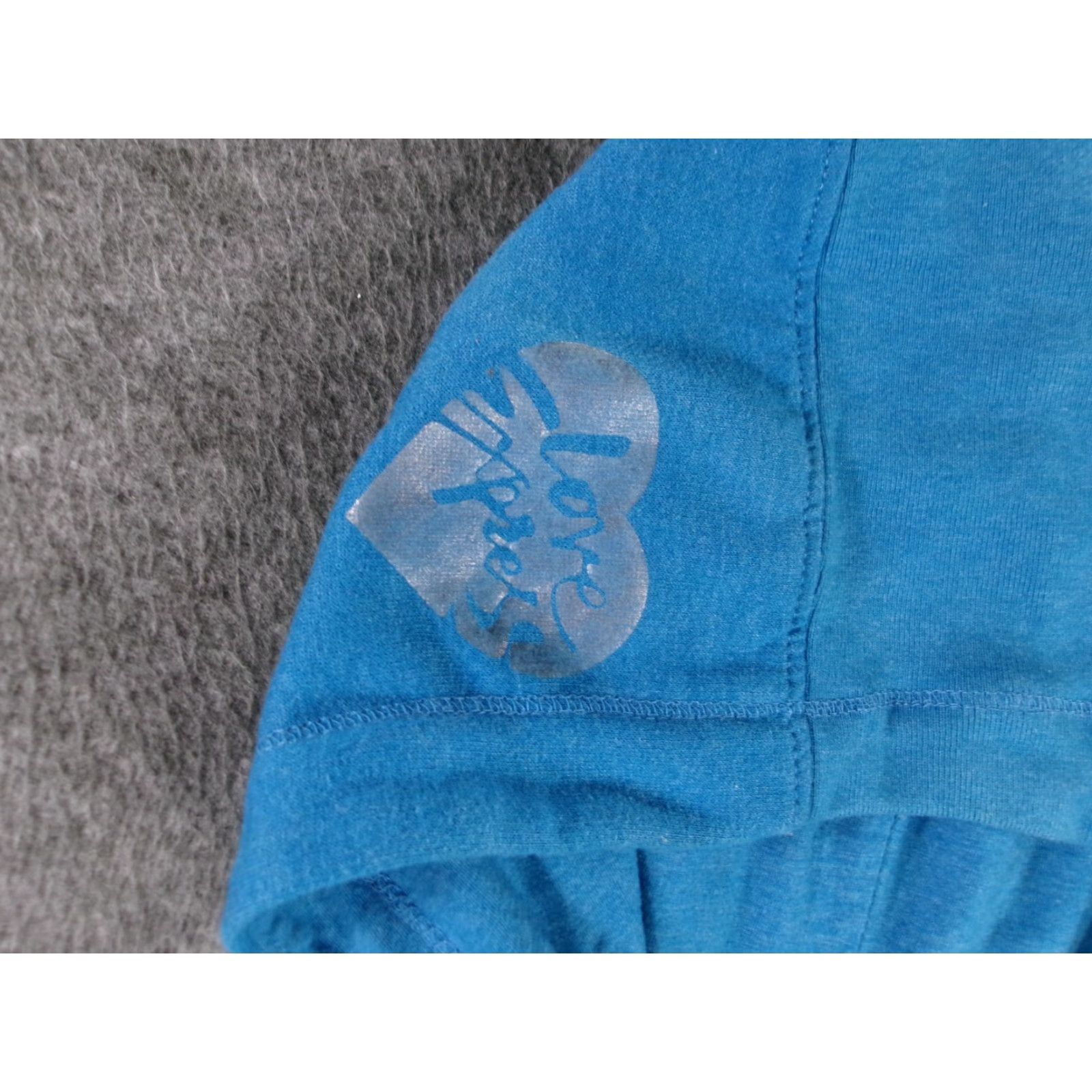 Express Love Express Hoodie Women XL Blue Full Zip Sweatshirt Casual Everyday 90s Outdoor Sports Size XL / US 12-14 / IT 48-50 - 3 Thumbnail