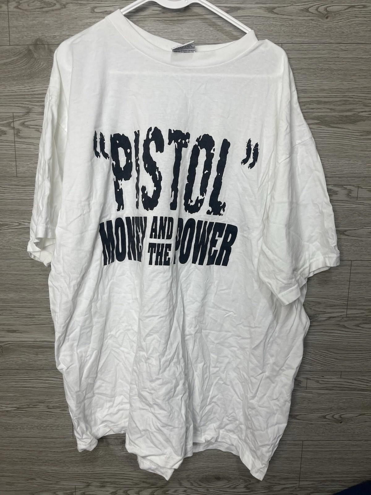The Unbranded Brand Vintage Pistol- Money and The Power Rap Tee Size US XL / EU 56 / 4 - 1 Thumbnail