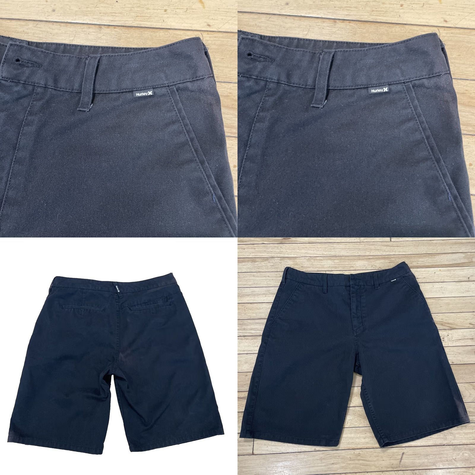 Hurley Hurley Shorts Men 32 Black Sun Bleached Thick Canvas Preppy Skate Surf Chino 32 Size US 32 / EU 48 - 8 Thumbnail