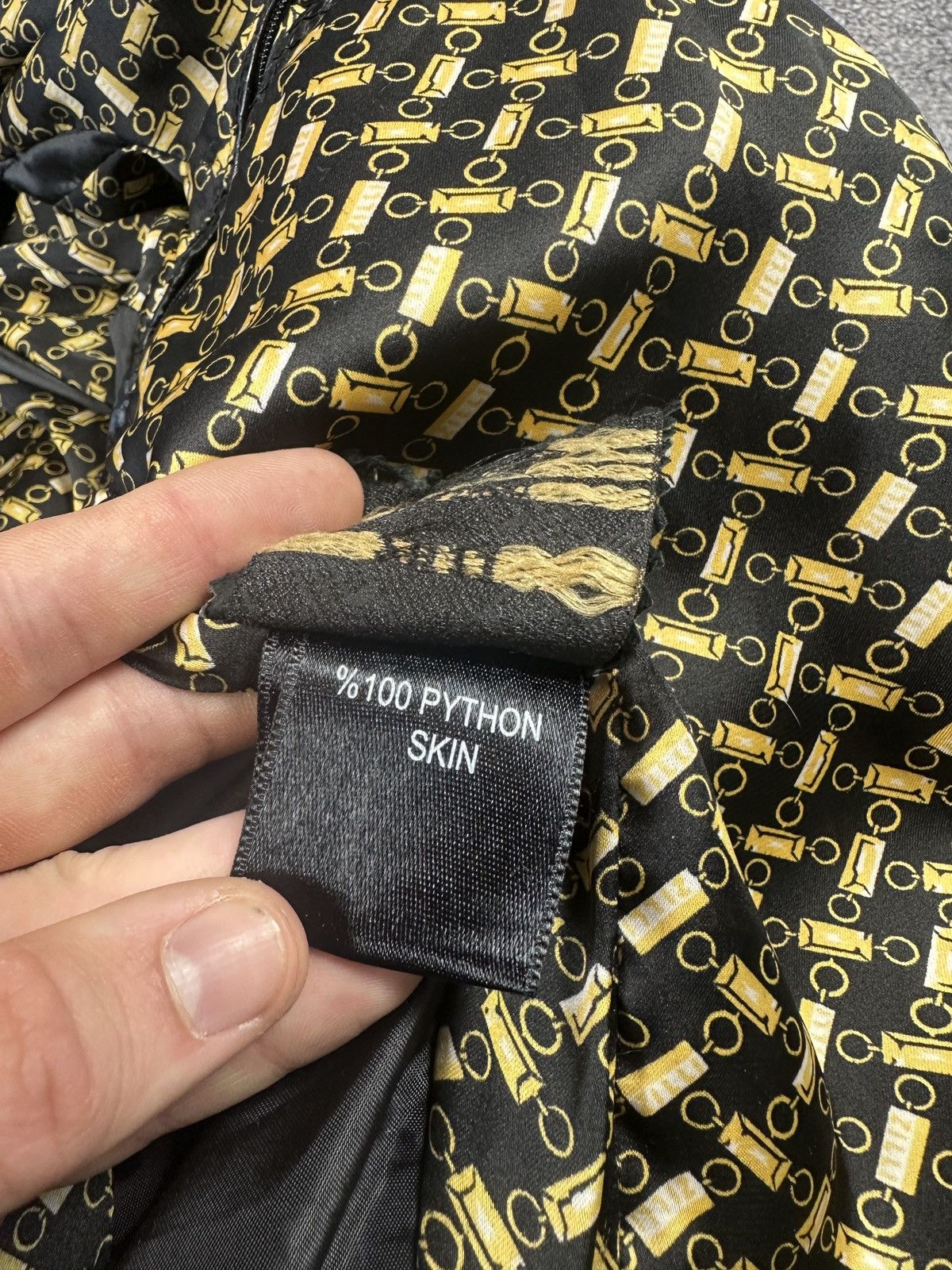Zilli Vintage Zilli Real Python Leather Luxury Style Bomber 50 US Size US M / EU 48-50 / 2 - 11 Thumbnail