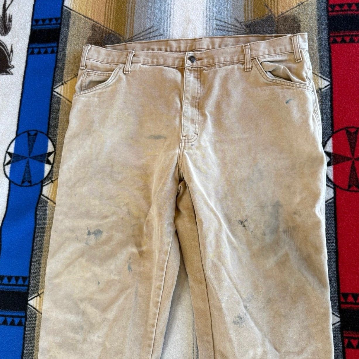 Dickies VINTAGE Dickies Carpenter Canvas Jeans Pants 40x32 Regular Brown Men 90s Workwear Size US 40 / EU 56 - 4 Thumbnail