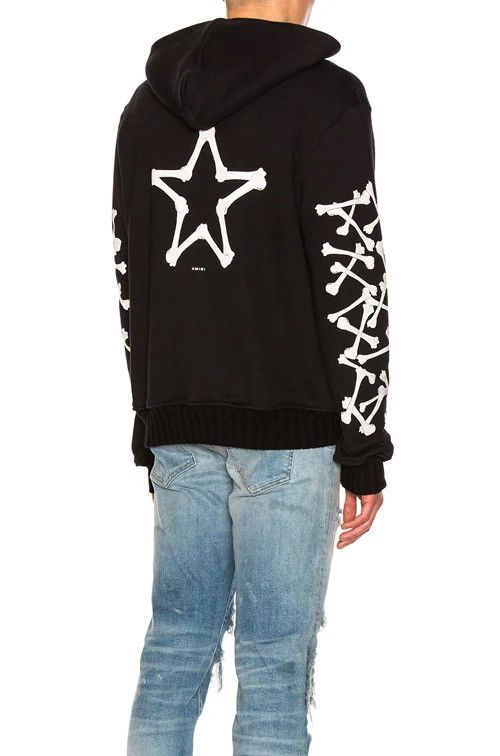 Amiri Very Rare Amiri Bones Star Hoodie Size US XXL / EU 58 / 5 - 1 Thumbnail