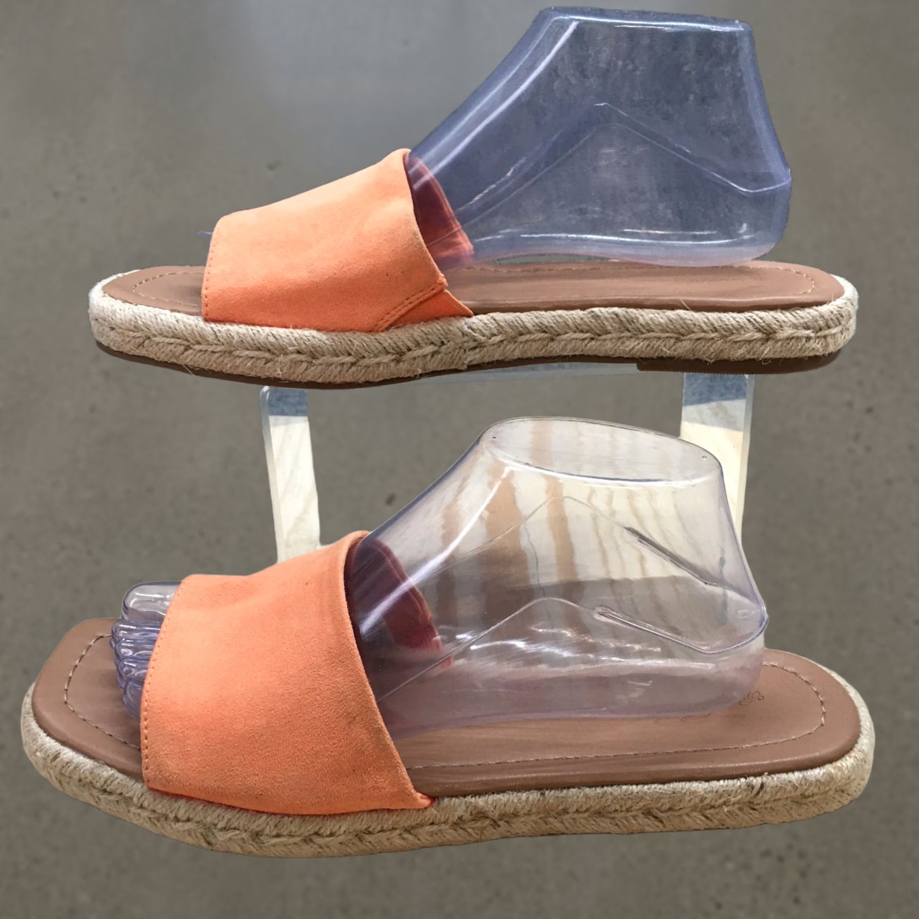 Vintage Universal Thread Sandals Womens 10 Maren Slip On Espadrille Slide Orange Sandal Size US 10 / IT 40 - 1 Thumbnail