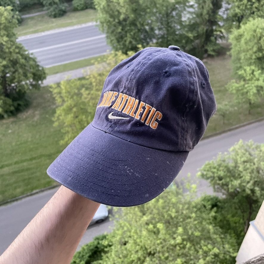 Nike Nike cap hat vintage 90s navy faded distessed Size ONE SIZE - 9 Thumbnail