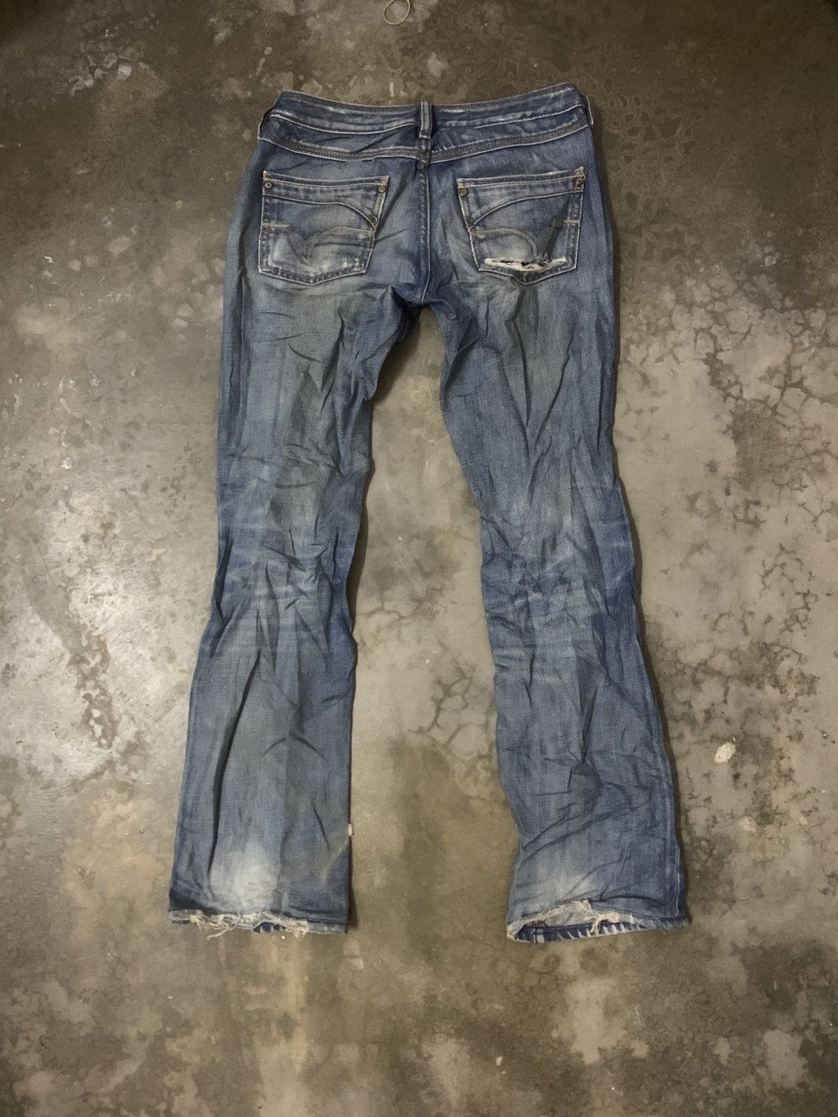 Diesel Distressed Flare Diesel Skinny Denim Jeans Size US 27 - 9 Thumbnail