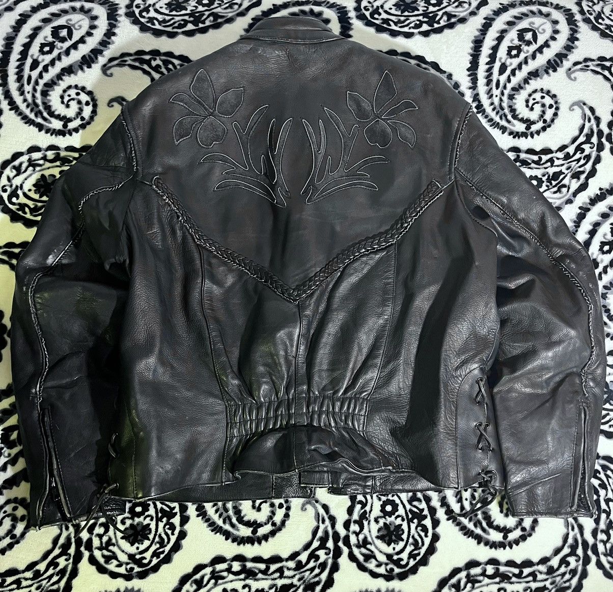 Vintage Floral Motorcycle Jacket Size US M / EU 48-50 / 2 - 7 Thumbnail