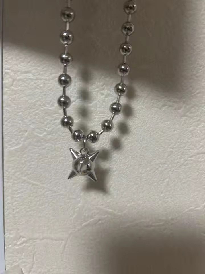 Jewelry 50 cm + 6mm Beads Ball Chain Flail Charms Choker Size ONE SIZE - 1 Thumbnail