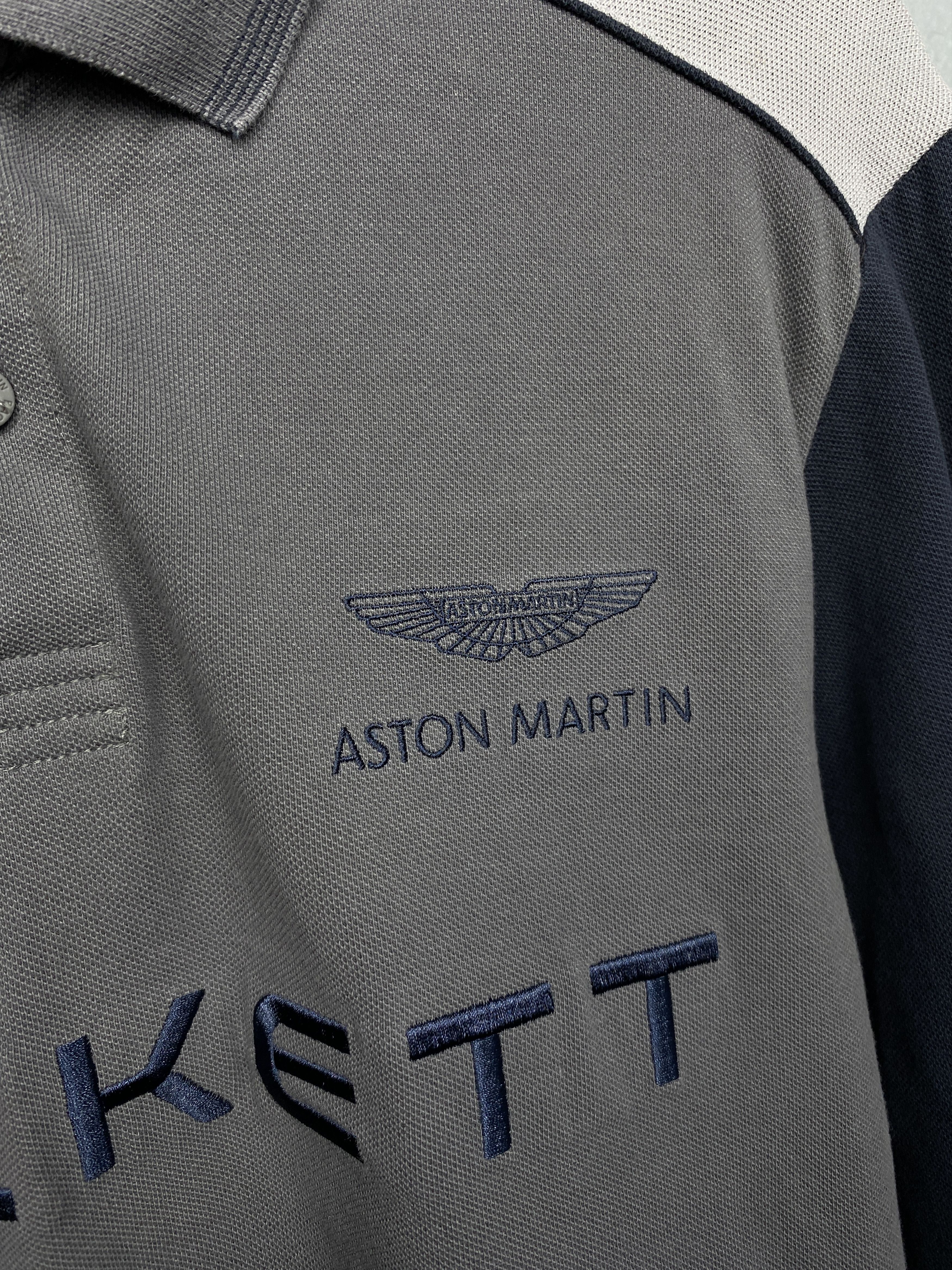 Hackett Aston Martin by Hackett Mens Long Sleeve Polo Shirt Size US M / EU 48-50 / 2 - 3 Thumbnail