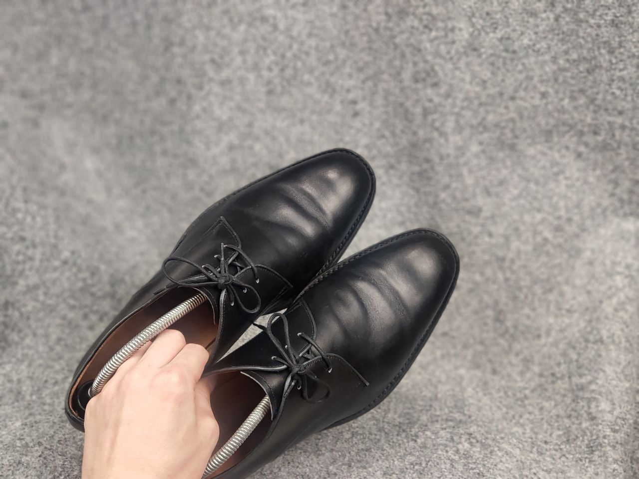 Loake Loake gable black Goodyear men's leather derby Lace up shoes Size US 10 / EU 43 - 13 Thumbnail