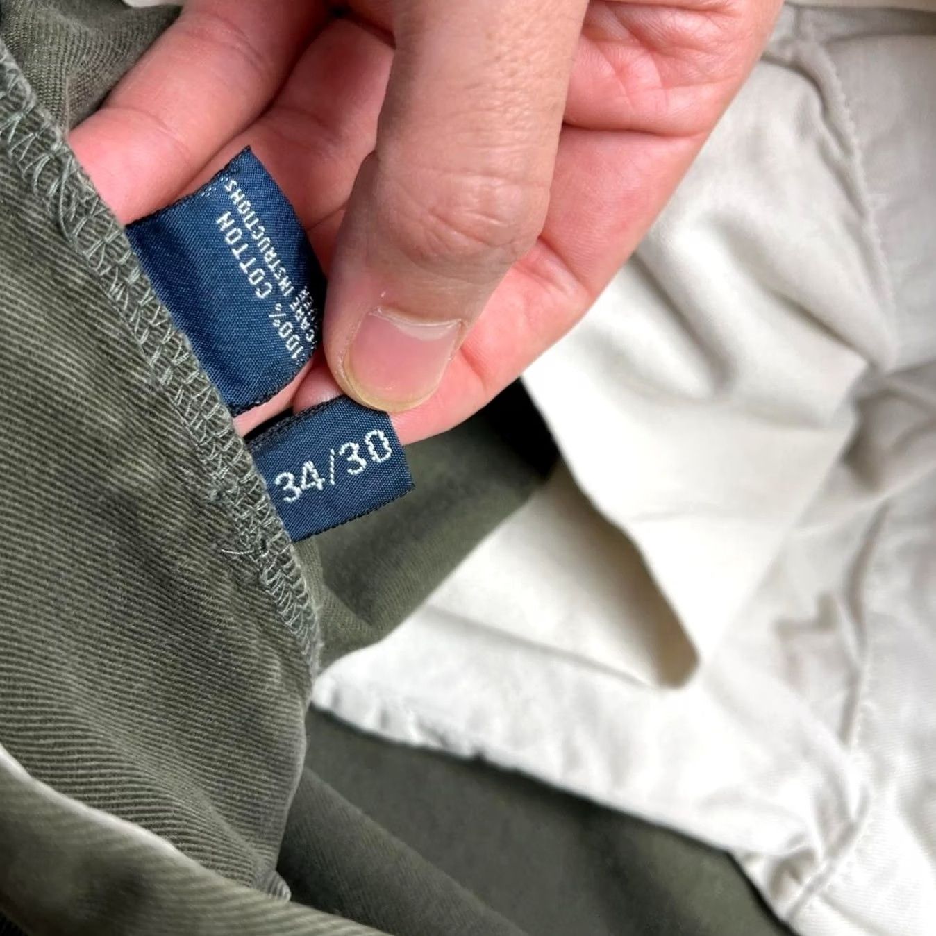 Polo Ralph Lauren VINTAGE Polo Ralph Lauren Chinos Green trousers 34x30 flat front Size US S / EU 44-46 / 1 - 3 Thumbnail