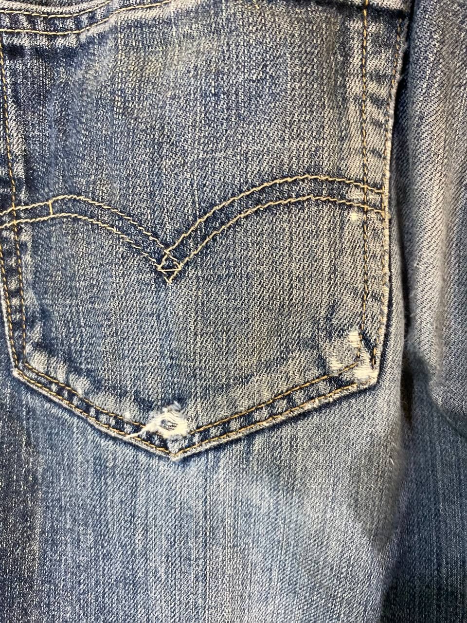 Levi's levis 505 distressed denim nice design Size US 34 / EU 50 - 7 Thumbnail
