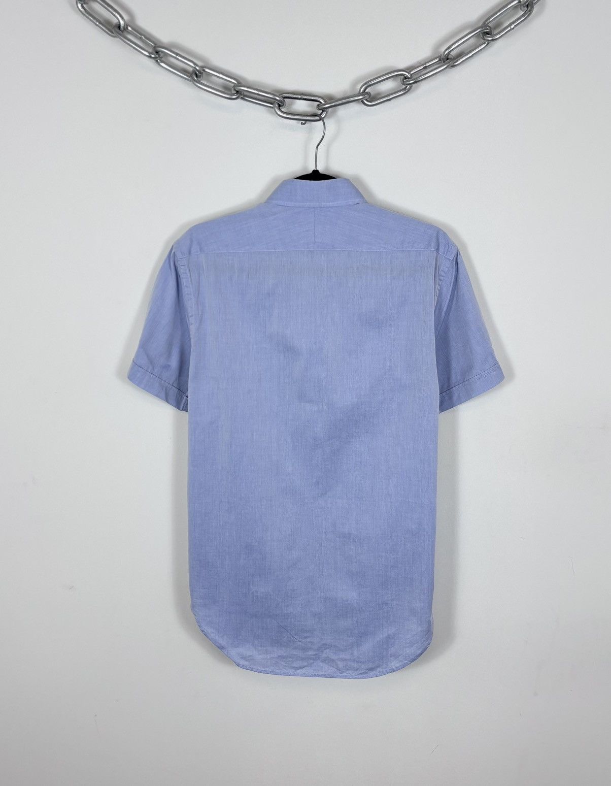 Trussardi Trussardi Vintage Men’s Light Blue Short Sleeve Shirt Size US M / EU 48-50 / 2 - 14 Thumbnail