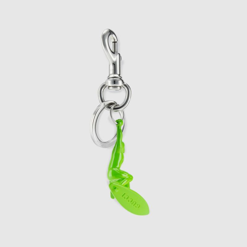 Gucci oc11z1225 Size: OS / Engraved Surfer Keychain Charm Green Size ONE SIZE - 2 Thumbnail