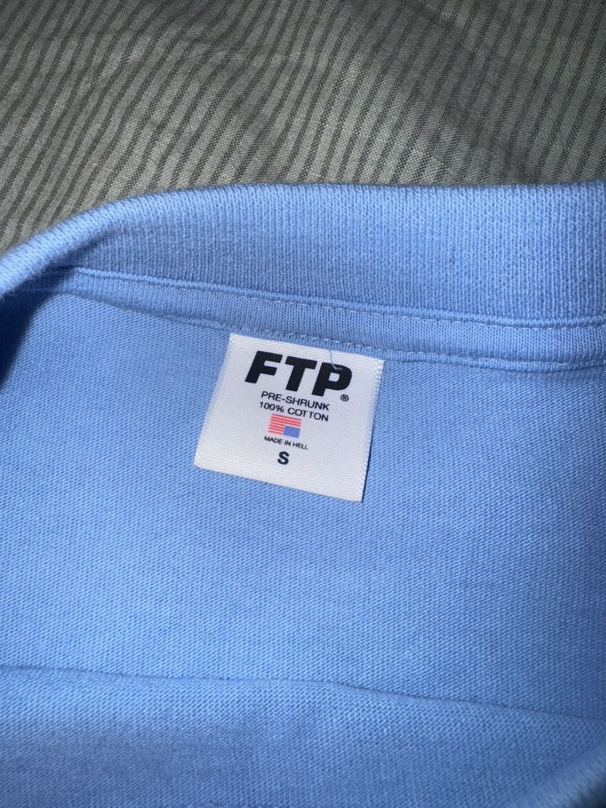 Fuck The Population × G59 Records FTP TV GUIDE TEE SKY BLUE SIZE SMALL Size US S / EU 44-46 / 1 - 3 Thumbnail