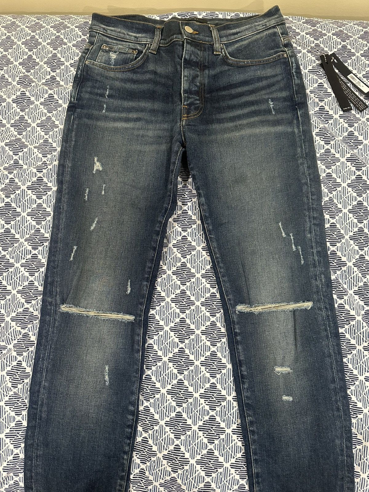 Amiri Amiri Deep Classic Blue Jeans Size US 32 / EU 48 - 1 Thumbnail