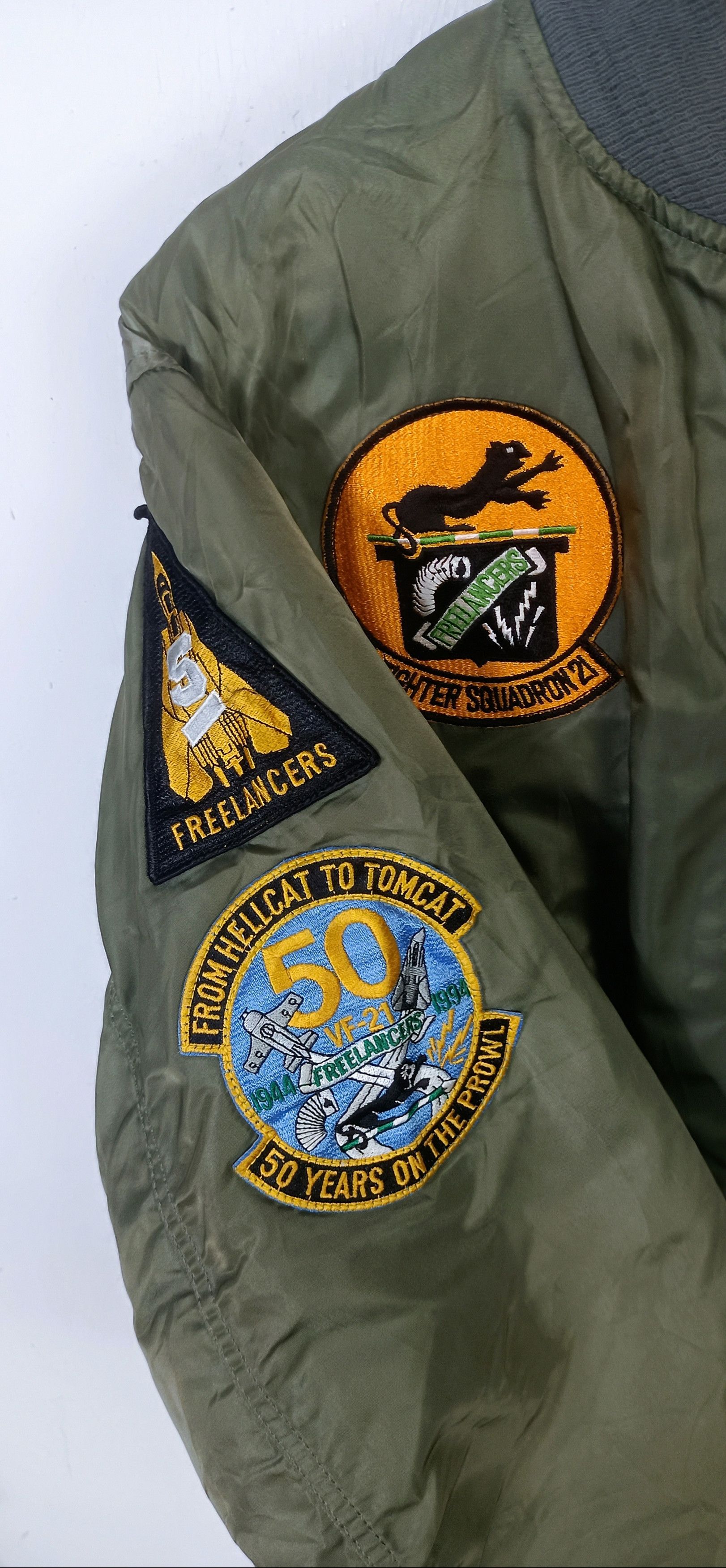 Alpha Industries ALPHA 90s Jacket TYPE MA 1 J 82790J(USAF) Size US L / EU 52-54 / 3 - 3 Thumbnail