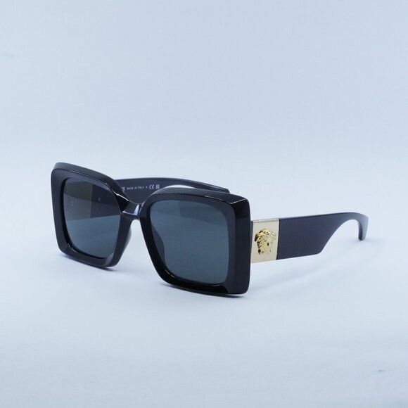 image of New Versace Ve4467U Gb1/87 Black /dark Grey Sunglasses, Women's