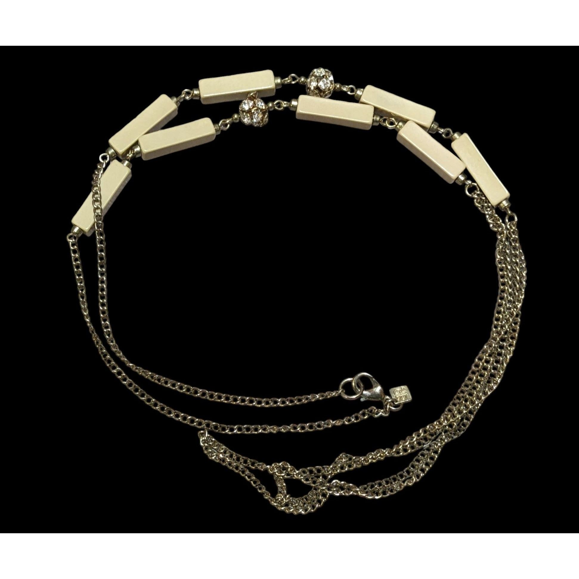 Banana Republic Preppy Beige Banana Republic Chain Station Necklace Size ONE SIZE - 1 Thumbnail