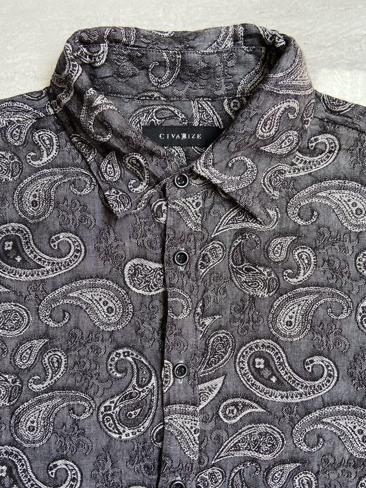 CIVARIZE CIVARIZE Patterned Grey Shirt Size US S / EU 44-46 / 1 - 10 Thumbnail