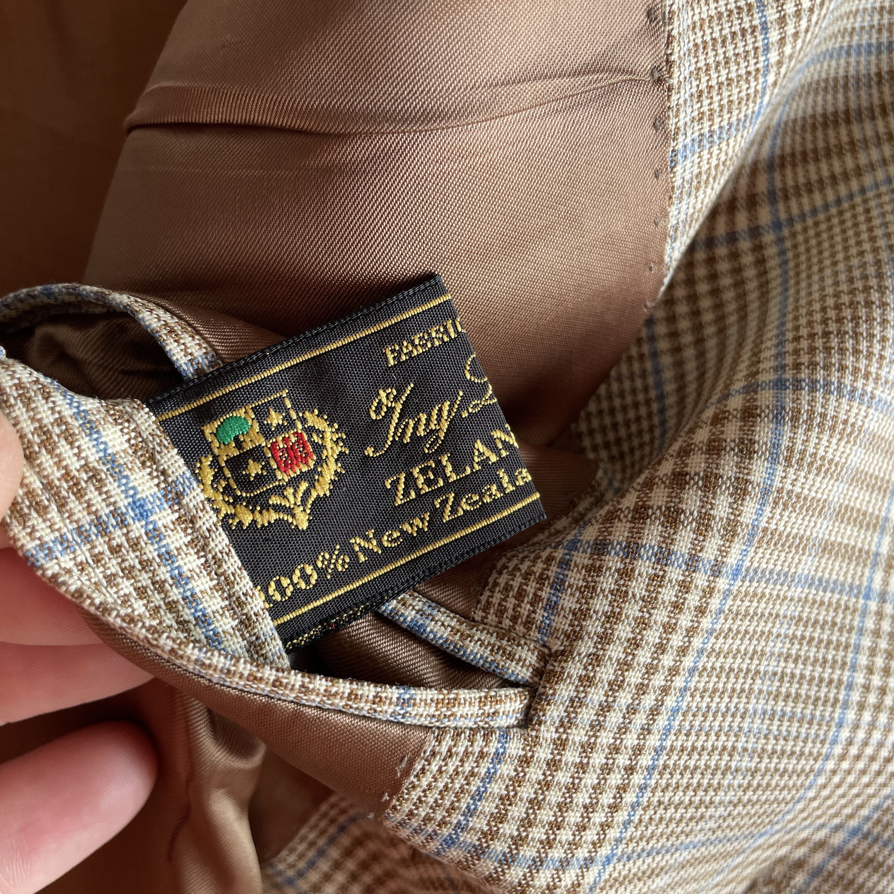 Tombolini Tombolini Loro Piana Fabric Plaid Wool Blazer Size EUR 50R Size 40R - 7 Thumbnail
