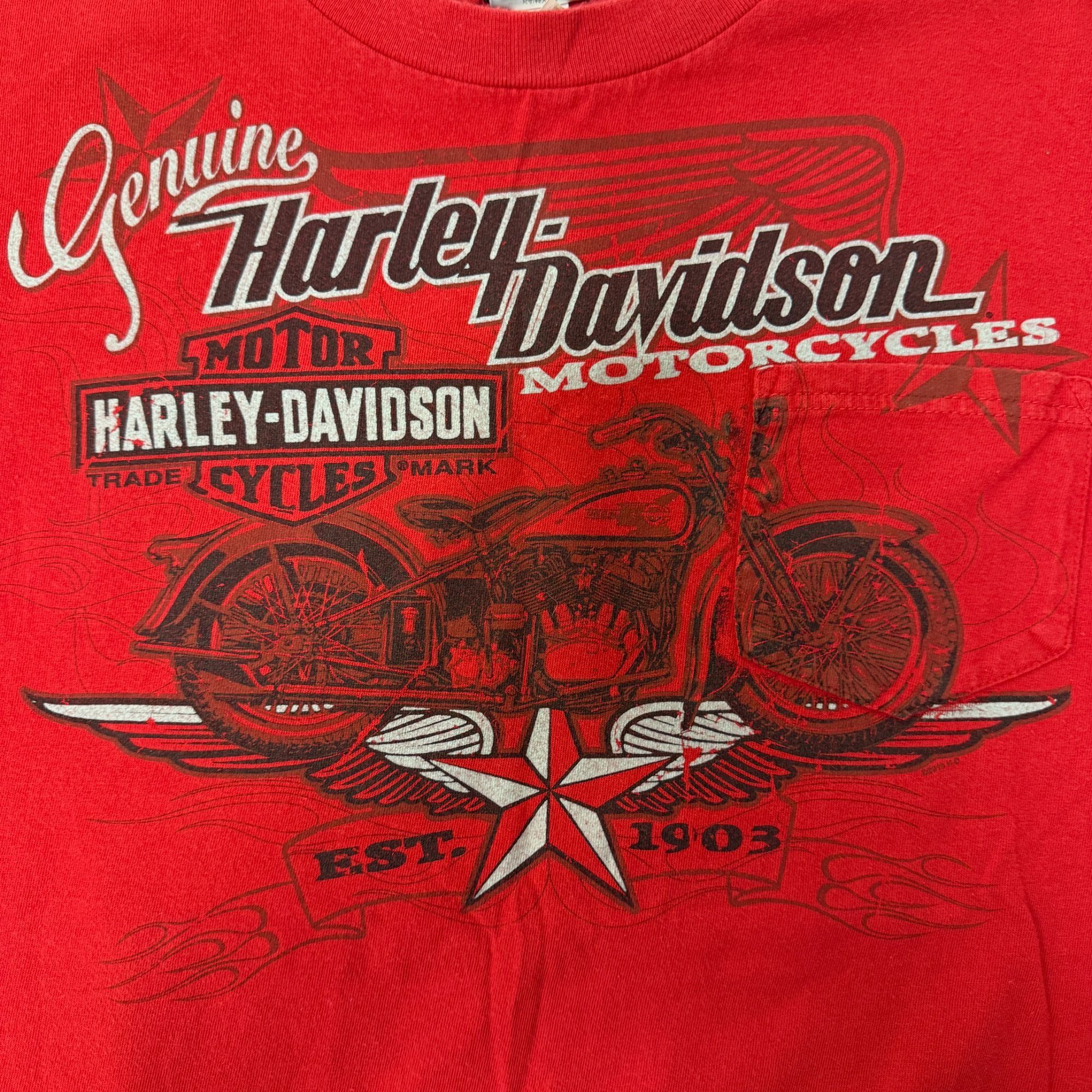 Harley Davidson H-D COWBOY COUNTRY USA TEXAS Longhorn Motorcycle Biker Shirt Size US XXL / EU 58 / 5 - 3 Thumbnail