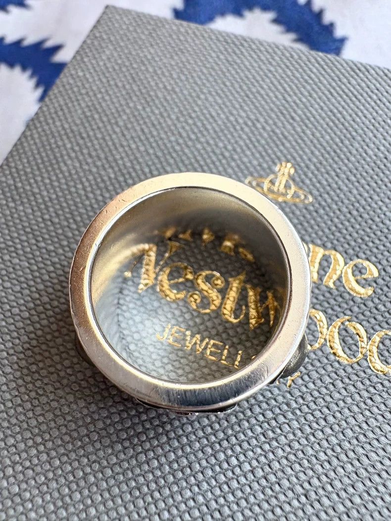 Vivienne Westwood Vivienne Westwood Vintage Black and Grey Pearl King Ring Size ONE SIZE - 5 Thumbnail