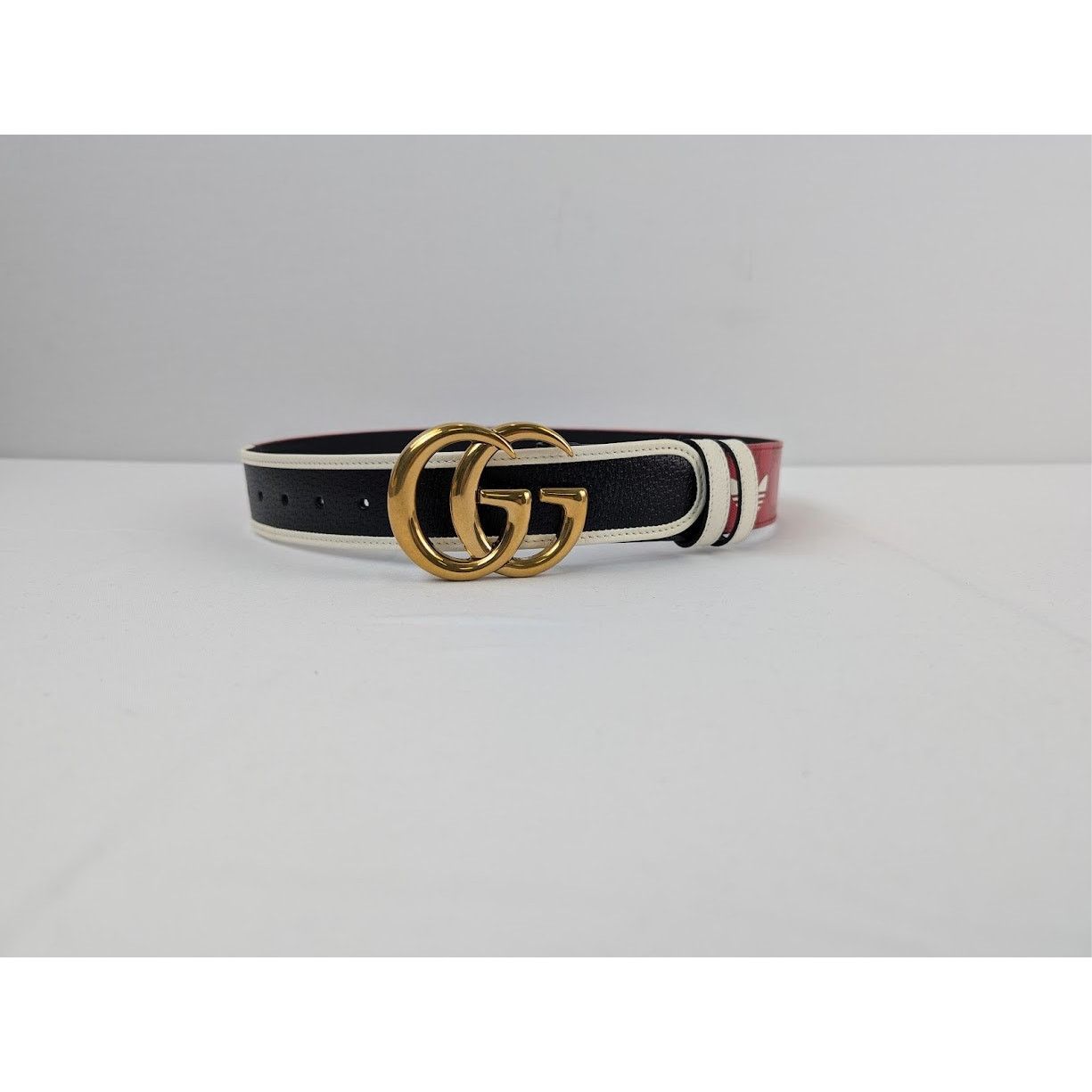 Adidas × Gucci o1rshd1 Size: 75 / M Belt W.40 GG Mar in Black Size 30 - 1 Thumbnail