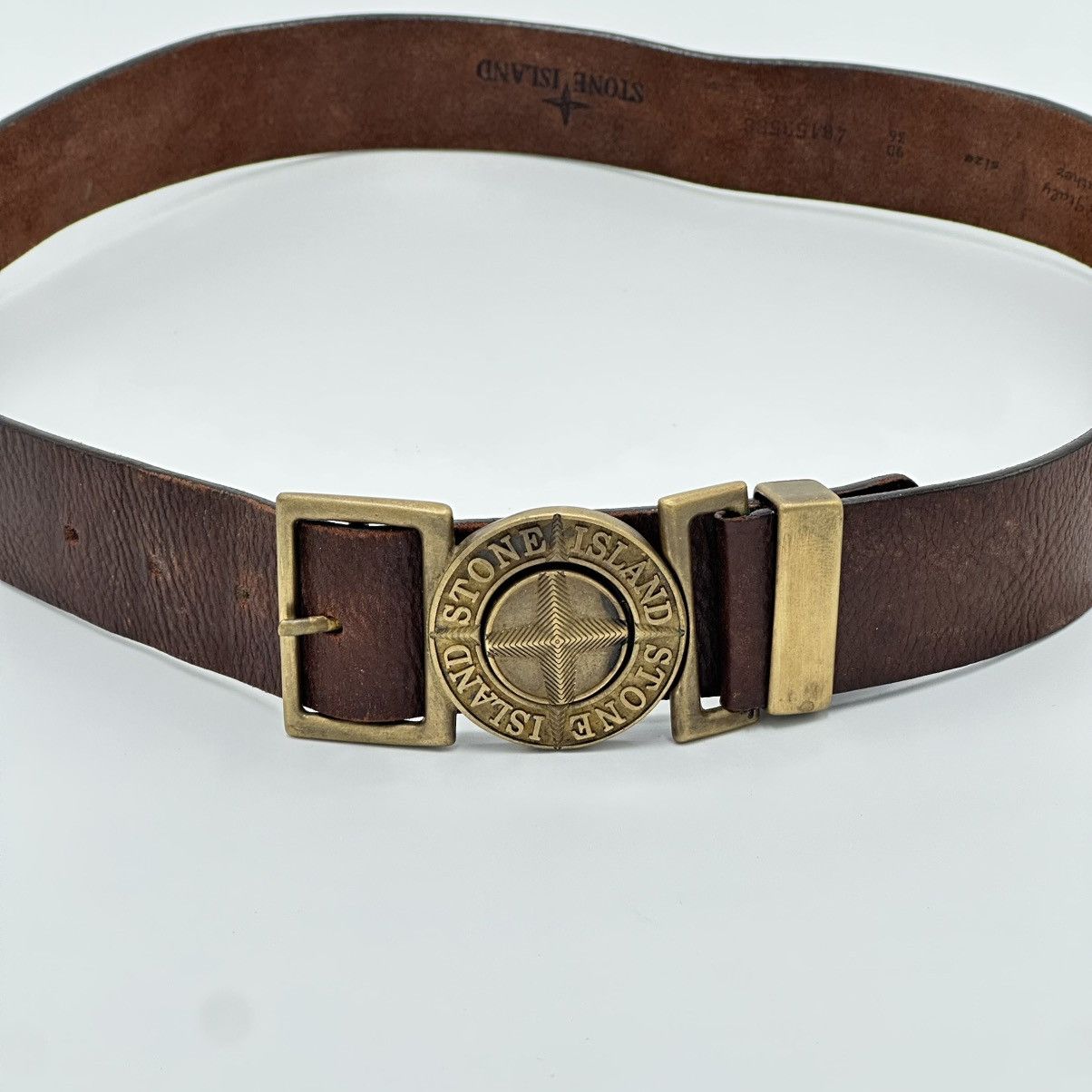 Stone Island Stone Island Vintage Leather Belt Size 32 - 3 Thumbnail