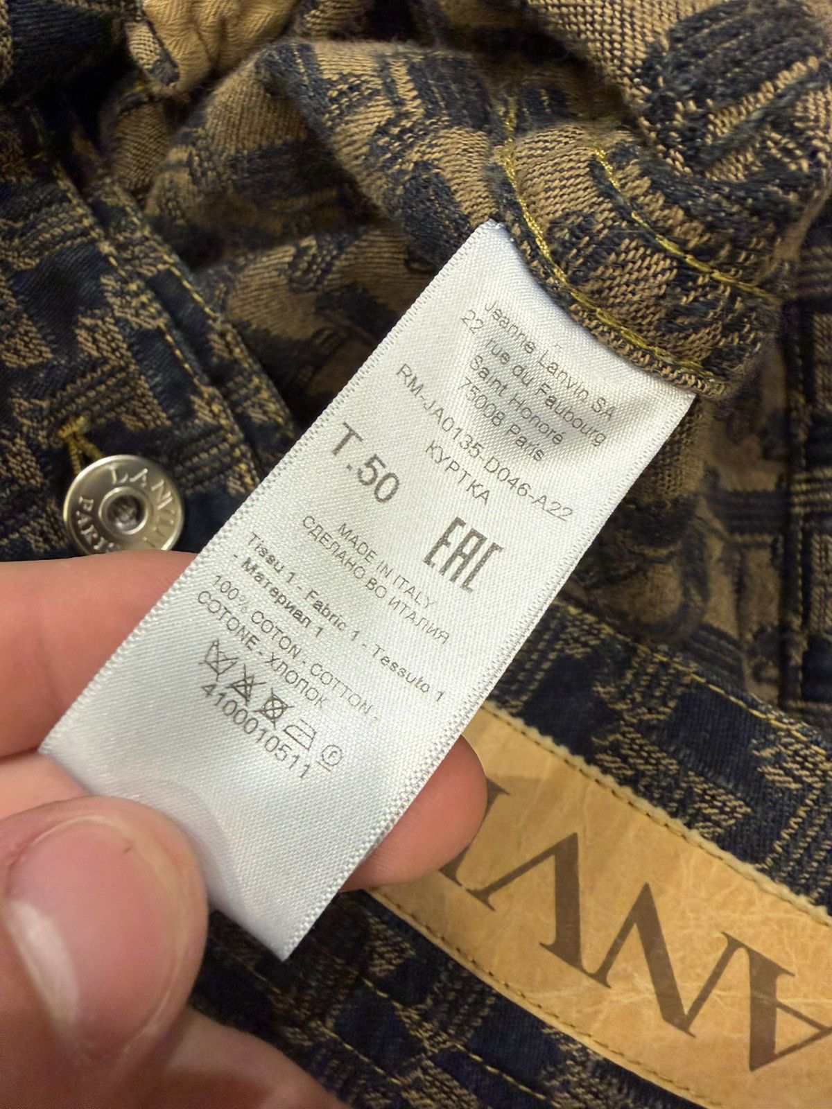 Lanvin Lanvin Monogram Denim Jacket Size US M / EU 48-50 / 2 - 4 Thumbnail